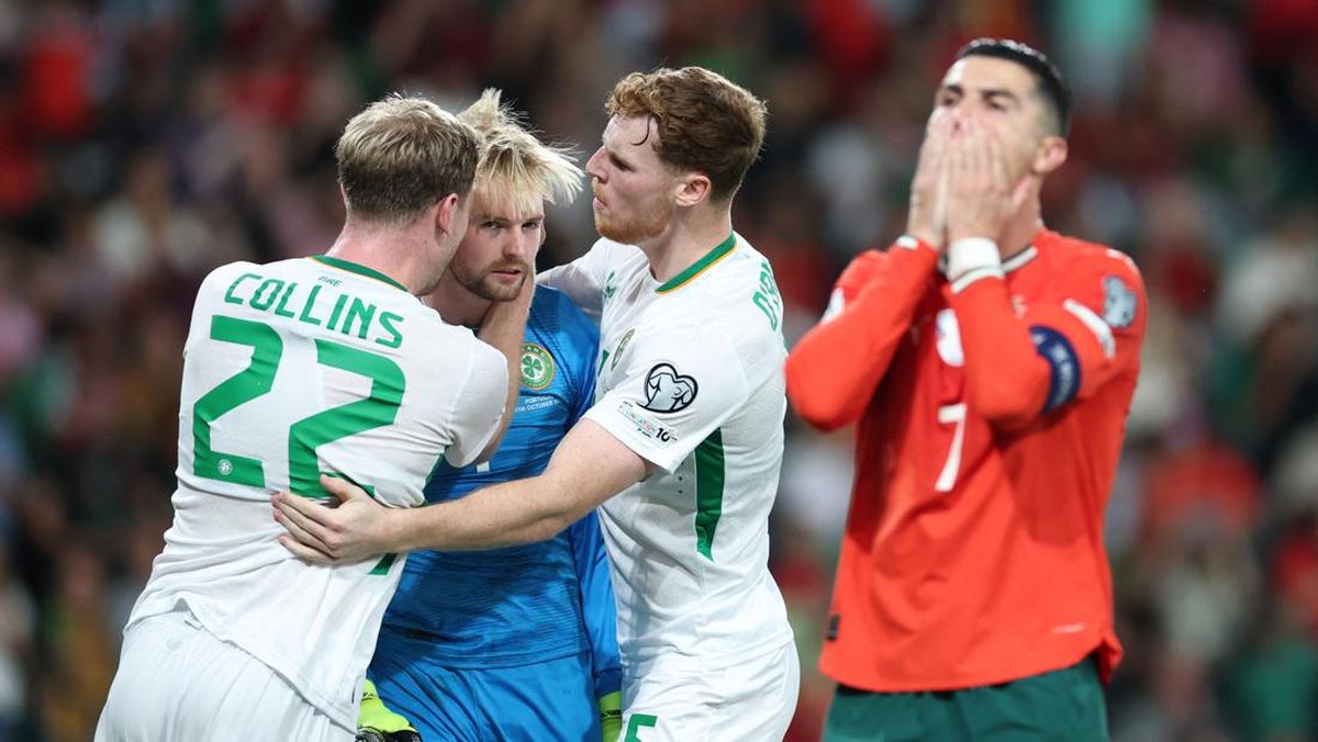 FOTO: Penalti Ronaldo Digagalkan Kelleher Saat Portugal Hajar Irlandia