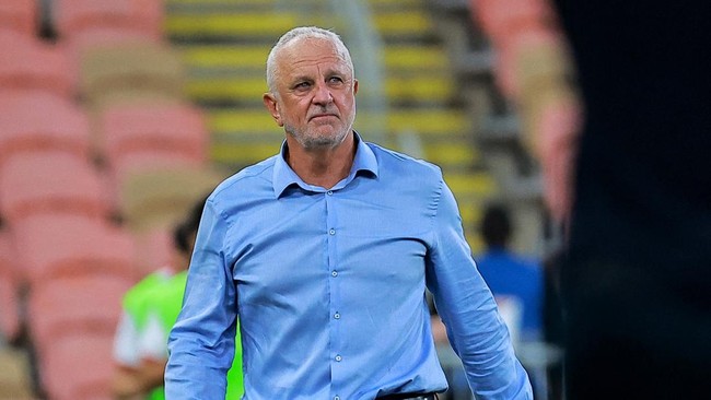 Graham Arnold menyebut timnya kewalahan menghadapi tekanan Timnas Indonesia pada babak pertama sebelum menang 1-0 dalam laga Kualifikasi Piala Dunia 2026