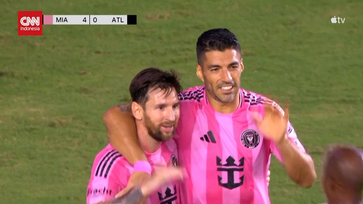 VIDEO: Messi Cetak 2 Gol Indah dan 1 Assist Saat Bantai Atlanta