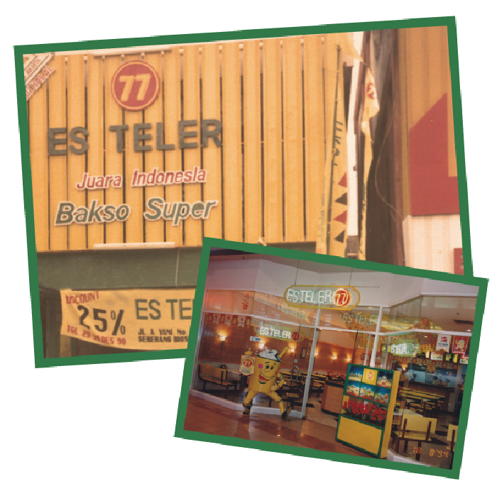 Es Teler 77 merupakan salah satu restoran keluarga yang gerainya ada di banyak mal dan rest area. Ini pencipta resep Es Teler 77.