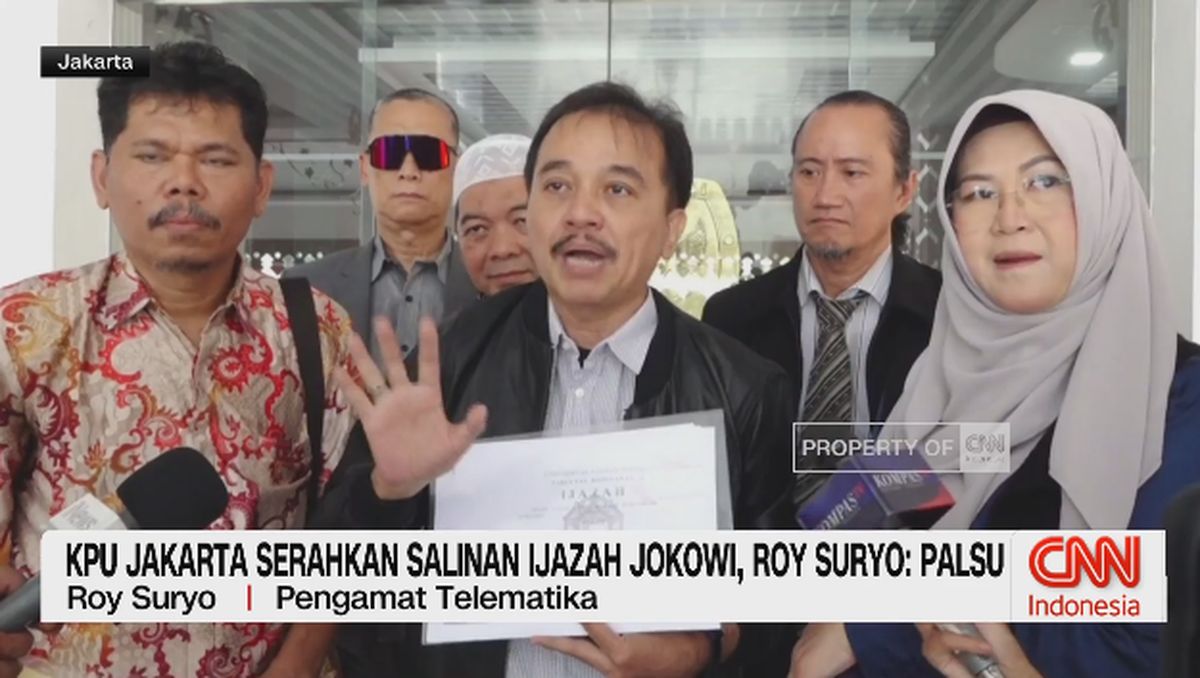 VIDEO: KPU Jakarta Serahkan Salinan Ijazah Jokowi, Roy Suryo: Palsu