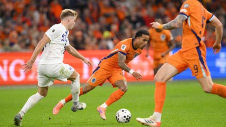 Timnas Belanda telah mengumumkan 26 pemain untuk Piala Dunia 2026. (AFP/JOHN THYS)