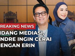 Sidang Mediasi, Andre Ingin Cepat Cerai dari Erin