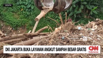 VIDEO: DKI Jakarta Buka Layanan Angkut Sampah Besar Gratis