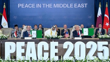 Trump dan Pemimpin Arab-Muslim Teken Deklarasi Gaza Peace Summit Mesir