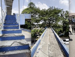 Video: JPO Terbengkalai di Daan Mogot Tangerang, Tanpa Atap-Besi Hilang