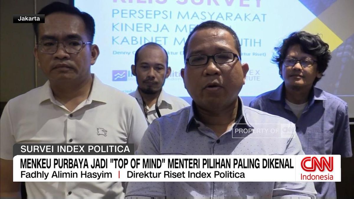 VIDEO: Menkeu Purbaya Jadi Top of Mind Menteri Pilihan Paling Dikenal