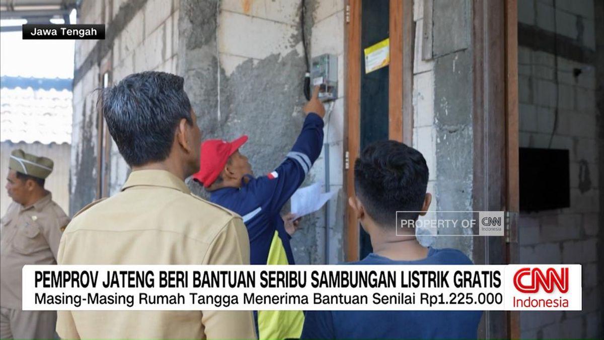 VIDEO: Pemprov Jateng Beri Bantuan Seribu Sambungan Listrik Gratis