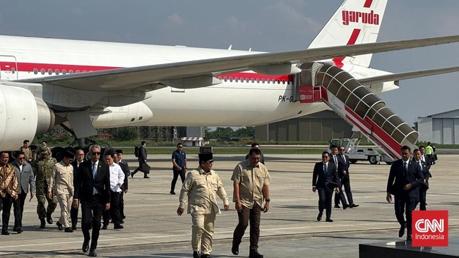 Prabowo Tiba di Indonesia Usai Hadiri KTT Damai Gaza di Mesir Presiden RI Prabowo Subianto tiba kembali ke Indonesia usai menghadiri KTT Gaza Peace Summit, Kota Sharm El Sheikh, Mesir.