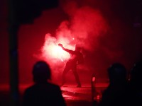 Laga Italia vs Israel Diwarnai Demo Pro Palestina