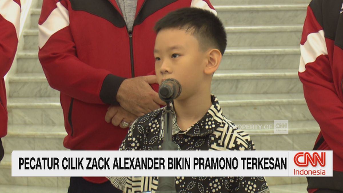 VIDEO: Pecatur Cilik Zack Alexander Bikin Pramono Terkesan