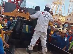 Petugas Safety PT ASL Batam Hampir Diamuk Pekerja Pasca Kebakaran MT Federal II