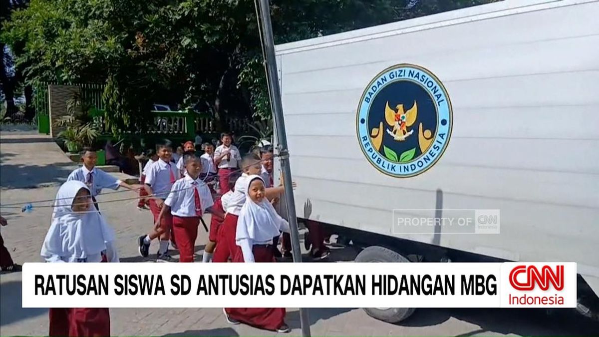 VIDEO: Ratusan Siswa SD Antusias Dapatkan Hidangan MBG