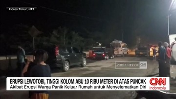 VIDEO: Erupsi Lewotobi, Kolom Abu Capai 10 Ribu Meter