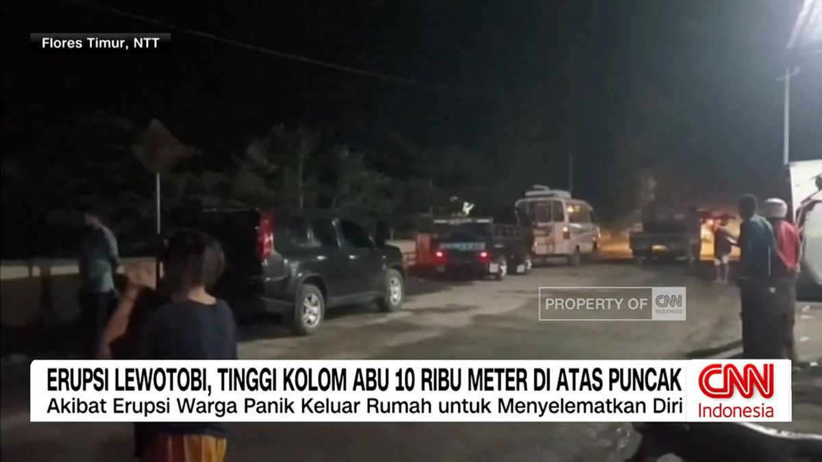 VIDEO: Erupsi Lewotobi, Kolom Abu Capai 10 Ribu Meter
