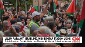 VIDEO: Unjuk Rasa Anti-Israel Pecah di Sekitar Stadion Udine