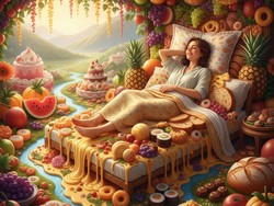 Cara Bikin Foto Tidur di Atas Makanan Pakai Gemini Al