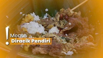 Mencicipi Nasi Tekor Bali dengan Lauk Spesial, Penyajian di Wadah Bambu!