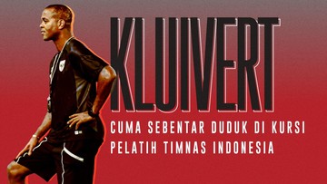 Liputan Olahraga CNN Sport : INFOGRAFIS: Kluivert Cuma Duduk Sebentar di Kursi Pelatih Timnas