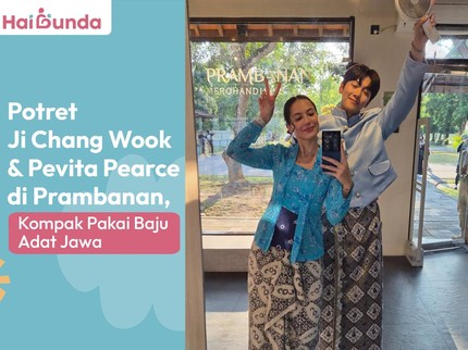 Potret Ji Chang Wook & Pevita Pearce di Prambanan, Kompak Pakai Baju Adat Jawa