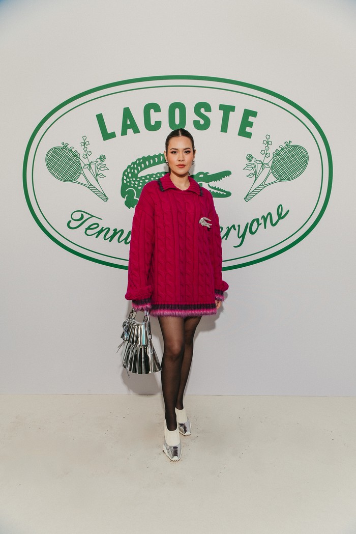 Raisa hadiri peragaan busana Lacoste Spring/Summer 2026. Figur publik lainnya antara lain Adrien Brody, Kai EXO, Gavin Gavin Casalegno, sampai petenis Venus Williams.
