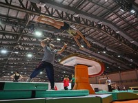 Pemanasan Jelang Kejuaraan Dunia Gimnastik 2025