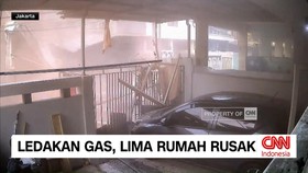 VIDEO: Ledakan Gas, Lima Rumah Rusak