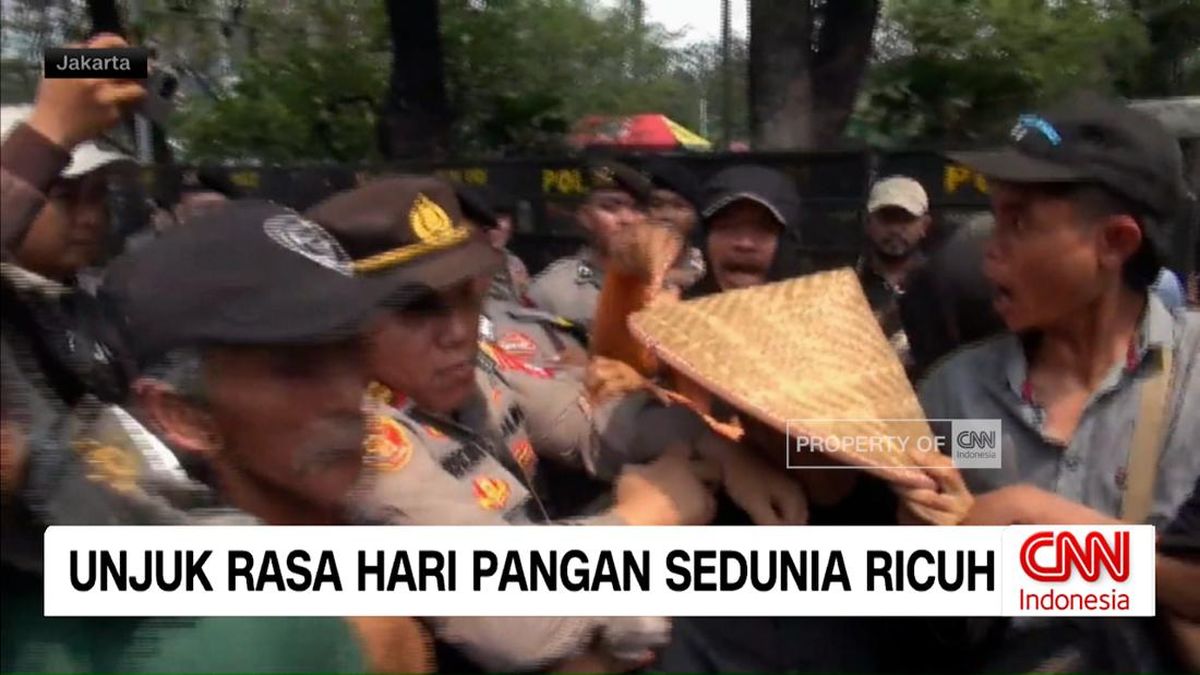 VIDEO: Unjuk Rasa Hari Pangan Sedunia Ricuh