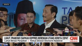 VIDEO: Luhut: Prabowo Siapkan Keppres Bereskan Utang Kereta Cepat