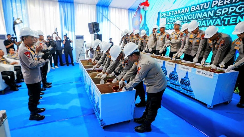  Jateng Kebanjiran SPPG! Kapolri Resmikan Puluhan Dapur Gizi