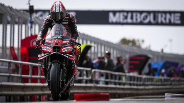 FOTO: Hari Pertama MotoGP Australia yang Sulit Diprediksi