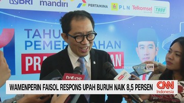 VIDEO: Wamenperin Faisol Respon Upah Buruh Naik 8,5 Persen