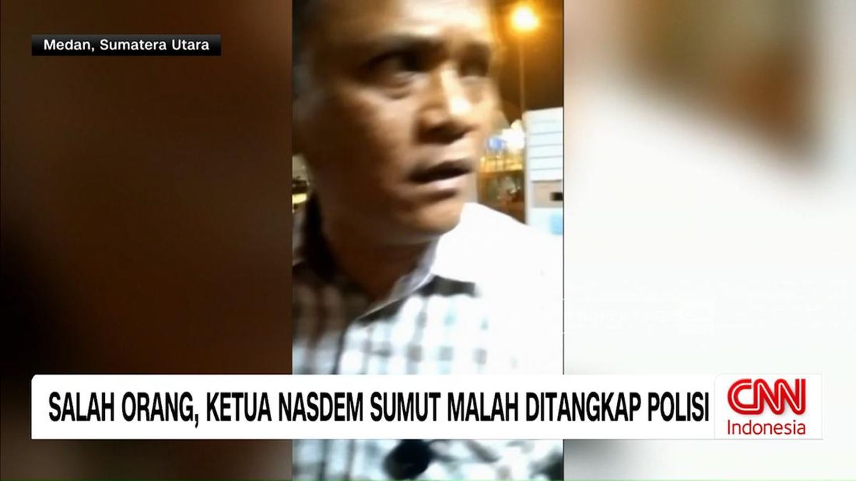 VIDEO: Salah Orang, Ketua NasDem Sumut Malah Ditangkap Polisi