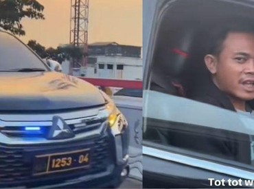 img-title Sopir Pajero Gunakan Pelat Dinas Palsu dan Strobo yang Viral , Kini Terancam Sanksi Berat