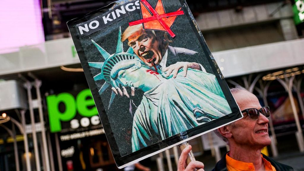 Protes Trump, Warga AS Teriak No Kings Termasuk di Kantong Republik