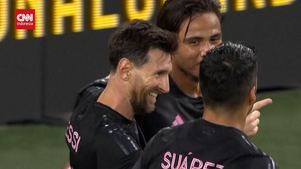 VIDEO: Gol Indah Warnai Hattrick Messi saat Miami Bantai Nashville
