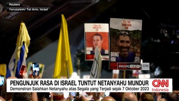 VIDEO: Pengunjuk Rasa di Israel Tuntut Netanyahu Mundur