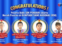 Empat Siswa SDK PENABUR Jakarta Berhasil Raih Medali OSN 2025
