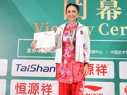Krisdayanti Sabet Medali Perak di World Kungfu Championships 2025, Ini Potretnya
