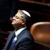 Israeli right wing Knesset member Itamar ben Gvir (C)attends the swearing in ceremony of the new Israeli government at the Knesset (Israeli parliament) in Jerusalem, on November 15, 2022. Israel swore in a new parliament today hours after a deadly at