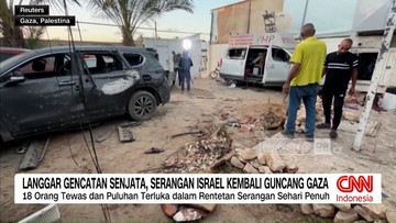 VIDEO: Langgar Gencatan Senjata, Serangan Israel Kembali Guncang Gaza