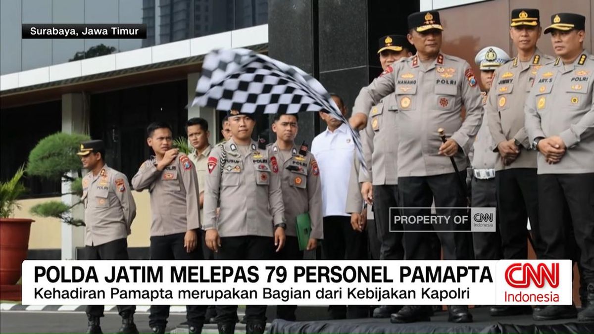 VIDEO: Polda Jatim Melepas 79 Personel Pamapta