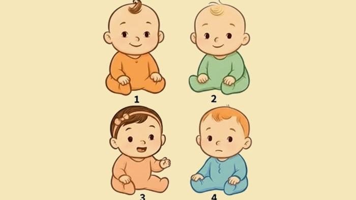 Tes Kepribadian: Pilih 1 dari 4 Bayi yang Lucu Menurutmu, Hasilnya Ungkap Inner Child Tersembunyi