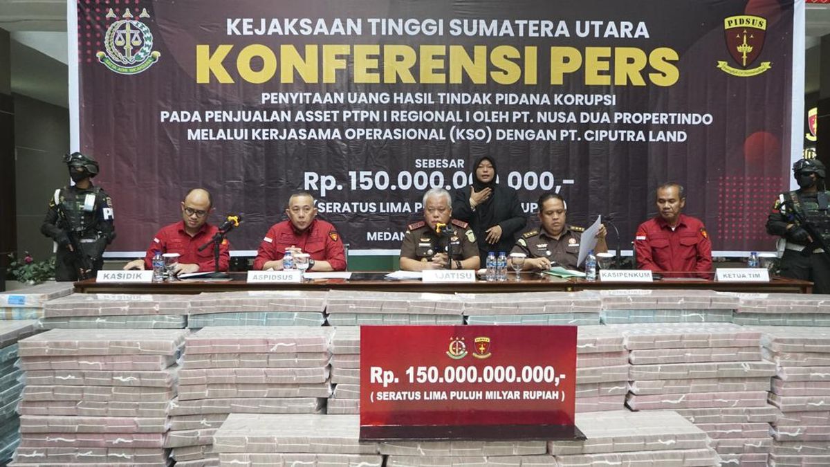 Kerugian Negara Belum Dihitung, PT di Sumut Kembalikan Rp150 M