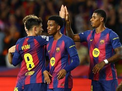 Menang Telak Lawan Olympiakos, Barcelona Kian Pede Tatap El Clasico