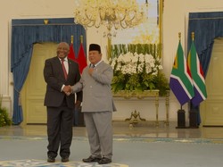 Prabowo Terima Kunjungan Kenegaraan Presiden Afsel Ramaphosa di Istana