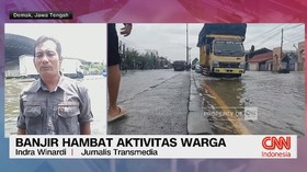 VIDEO: Banjir di Demak Hambat Aktivitas Warga