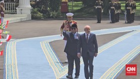 Momen Prabowo Jamu Kedatangan Presiden Brasil Lula da Silva di Istana