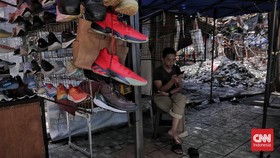 FOTO: Revitalisasi Pasar Taman Puring Tunggu Kesepakatan Pedagang