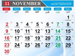 Kalender November 2025: Jadwal Libur, Cuti Bersama, dan Hari Besar Nasional Kalender November 2025: Jadwal Libur, Cuti Bersama, dan Hari Besar Nasional
